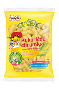 Obrázok pre M-snacks Kukuričné chrumky slané 100g
