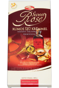 Obrázok pre Microse Mliečna čokoláda s fruktózou plnená krémom s rumovou príchuťou (100g)