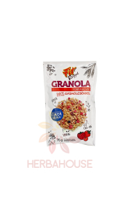 Obrázok pre Fit Granola viaczrnná s červeným ovocím bez pridaného cukru (70g)