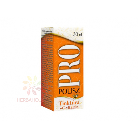 Obrázok pre Pro/Polisz propolisový výťažok s 1000mg Vitamínom C - liehové kvapky (30ml)