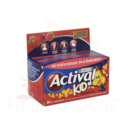 Obrázok pre Béres Actival Kid detské žuvacie tablety (60 + 20ks) 