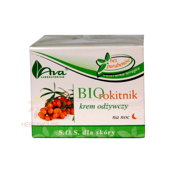 Obrázok pre Ava Bio Nočný hydratačný omladzujúci krém s rakytníkom (50ml)