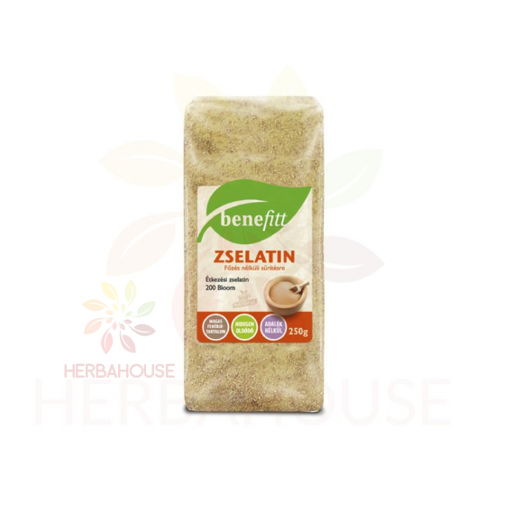 Obrázok pre Benefitt Želatína číra potravinárska 200 bloom - hovädzia (250g)