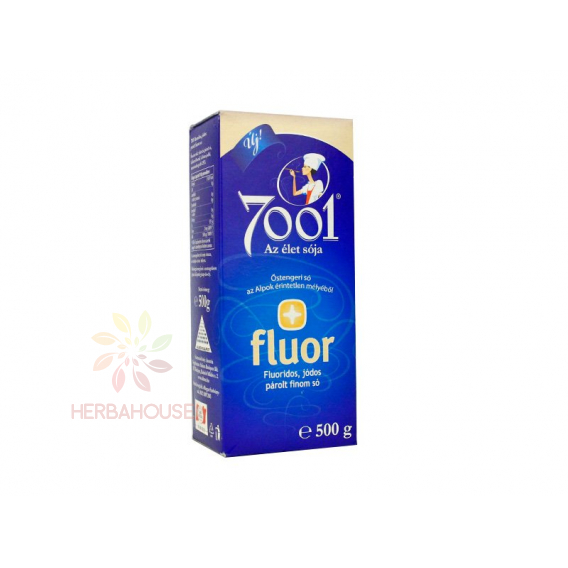 Obrázok pre 7001 Jemná fluoridovaná a jodidovaná morská soľ (500g)