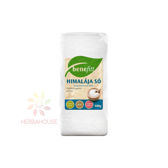 Obrázok pre Benefitt Himalájska soľ biela jemná (500g)