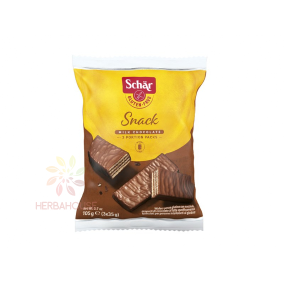 Obrázok pre Schär Snack bezlepkové čokoládové oblátky s orieškami (105g)