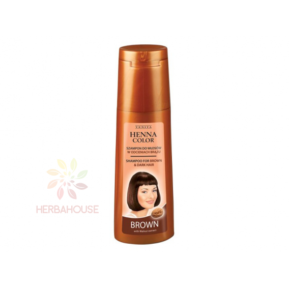 Obrázok pre Venita ​Henna Color Shampoo, šampón na hnedé a tmavé vlasy (250ml)