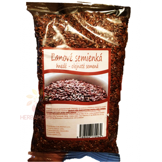 Obrázok pre Najtelo Ľanové semienka hnedé 300g