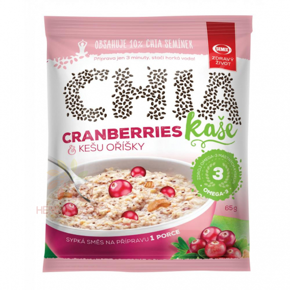Obrázok pre Semix Chia kaša brusnice a kešu oriešky 65 g