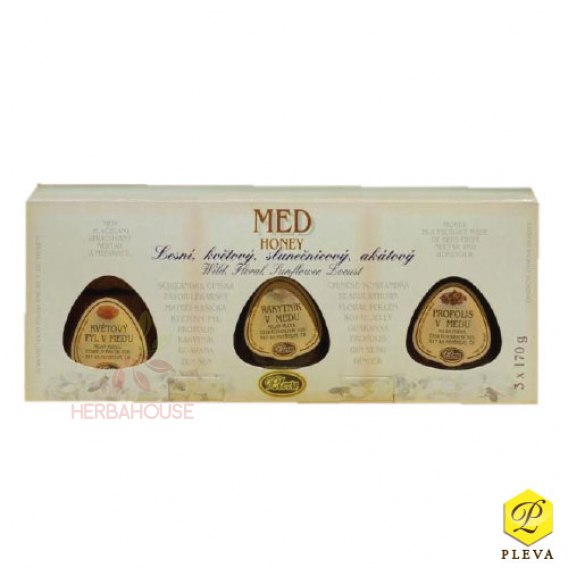 Obrázok pre Pleva Darčekové balenie medov 3x170g