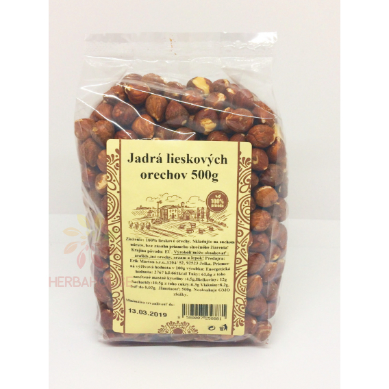 Obrázok pre Lieskové orechy 500g