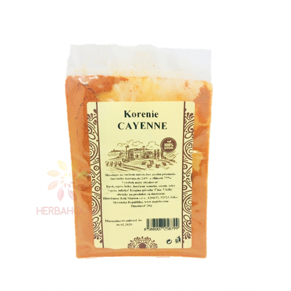 Obrázok pre CAYENSKÉ  (kajenské) KORENIE 20G