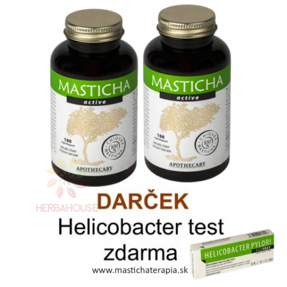 Obrázok pre 2x Masticha active, Chioská masticha + S.boulardii 100 ks – test na helikobaktera zadarm