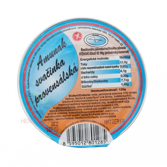 Obrázok pre Amunak svačinka provensálská bezlepková 120 g