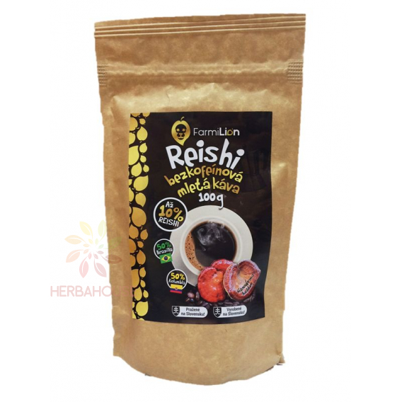 Obrázok pre Najtelo Reishi bezkofeínová káva mletá 100g 10% REISHI