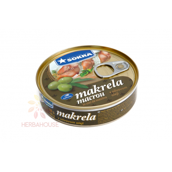 Obrázok pre Sokra Makrela 160g - Makrela v olivovom oleji