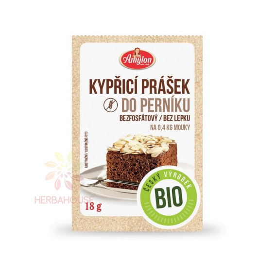 Obrázok pre Amylon Kypriaci prášok do perníka BIO - sypká zmes na prípravu perníku bez fosfátov a lepku 18 g