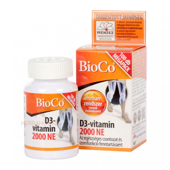 Obrázok pre BioCo D3 vitamín 2000 IU 100 tabliet
