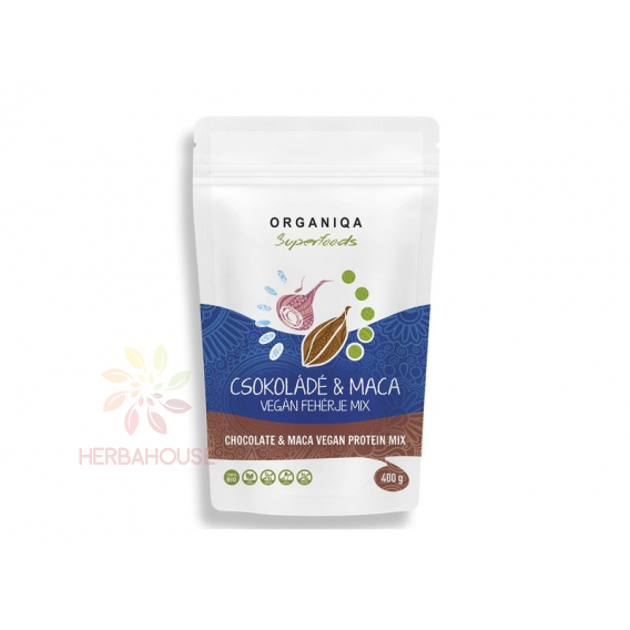 Obrázok pre Organiqa Bio Proteínová zmes čokoláda - maca (400g)