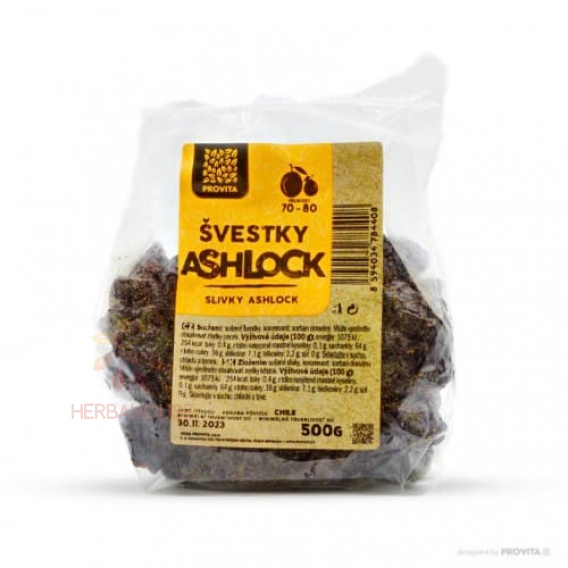 Obrázok pre Provita Slivky sušené Ashlock 70-80 500g