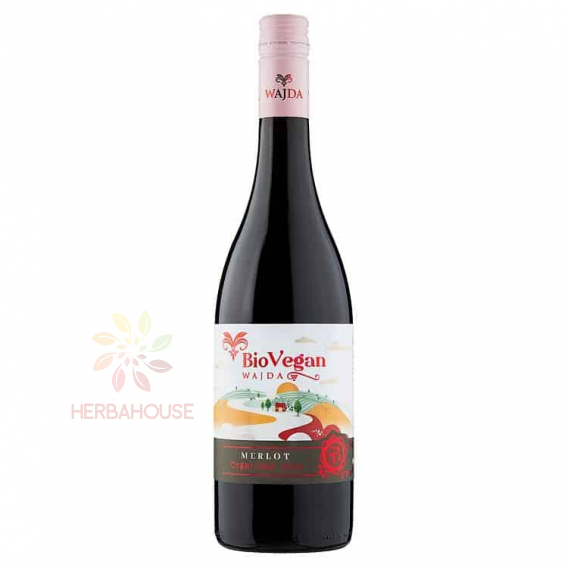 Obrázok pre Wajda Merlot červené suché víno nízkohistamínové BIO Vegan 0,75 l