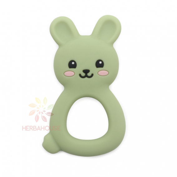 Obrázok pre Martons hryzátko z potravinárského silikónu Bunny Olive green