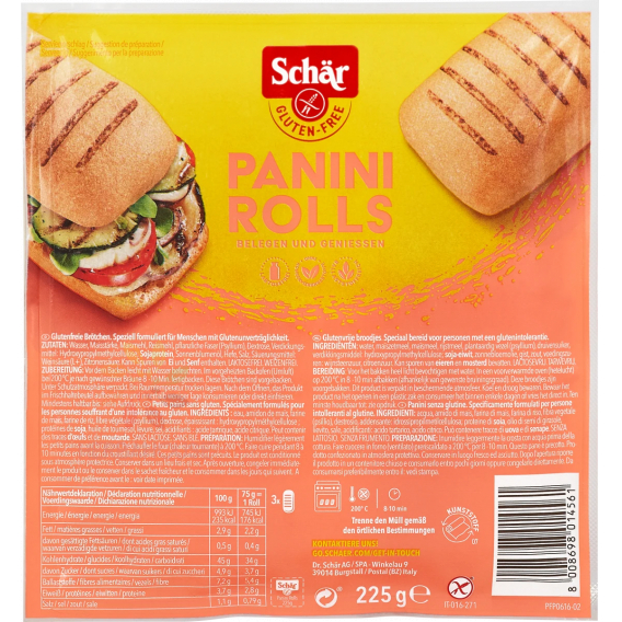 Obrázok pre Schär Panini Rolls 225g