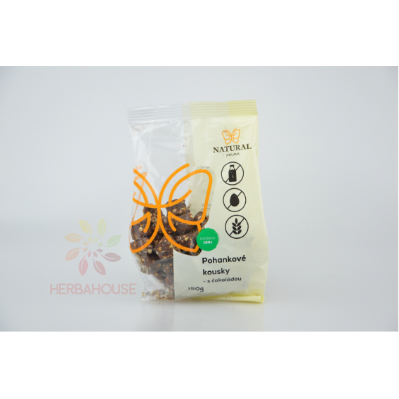 Obrázok pre Natural Jihlava Pohánkové kúsky s čokoládou 150 g