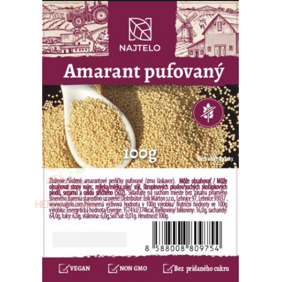 Obrázok pre Najtelo amarant pufovaný 100g
