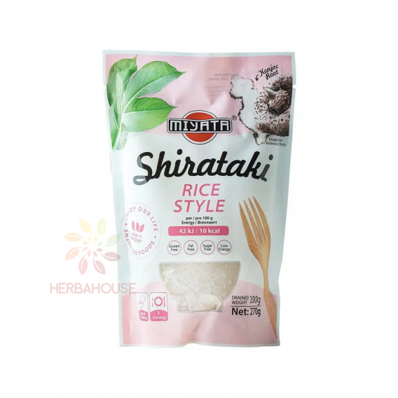 Obrázok pre Miyata Konjakové rezance Shirataki v tvare ryža v náleve 270g
