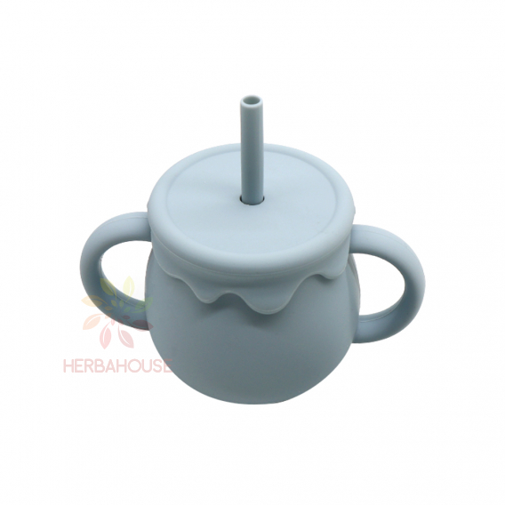 Obrázok pre Martons Silikónový hrnček pre bábätká a deti, 150 ml Light blue