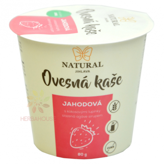 Obrázok pre NATURAL JIHLAVA Ovsená kaša jahodová bez lepku natural 80g