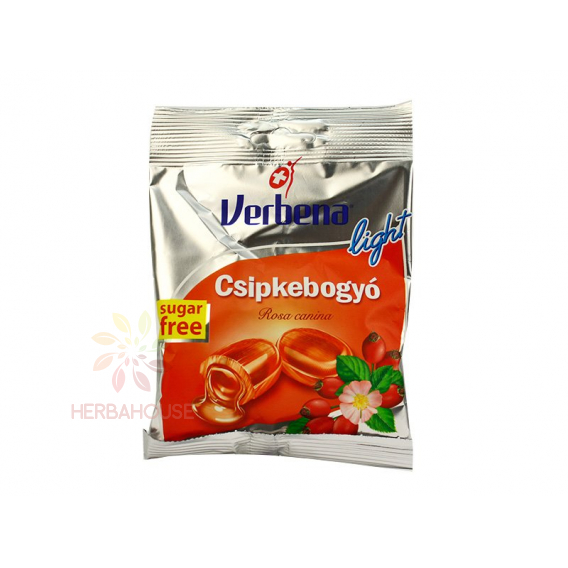 Obrázok pre Verbena Light cukríky Šípka + Vitamín C bez cukru (60g)