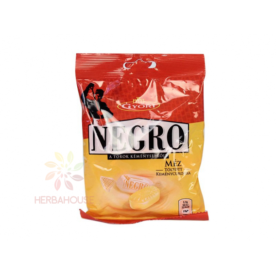 Obrázok pre Győri Negro Medové tvrdé cukríky plnené (79g)