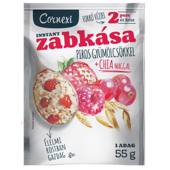 Obrázok pre Cornexi Ovsená kaša s červeným ovocím a chia semienkami (55g)