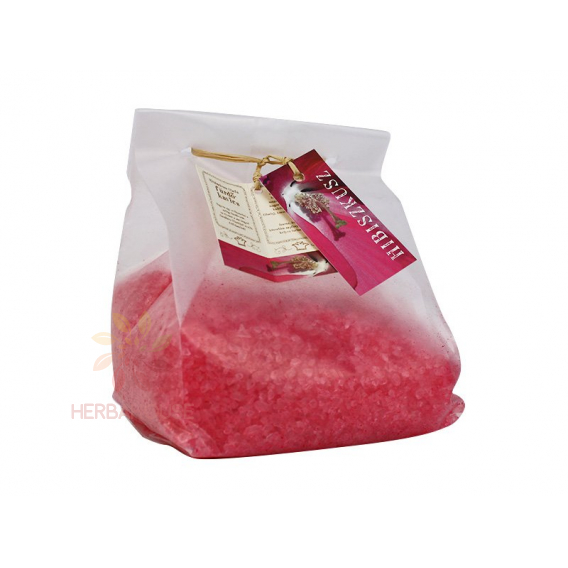 Obrázok pre King Glass Vonná kúpeľová soľ hrubá, ibištek (1000g)