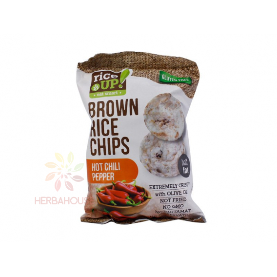 Obrázok pre Rice Up Bezlepkový ryžový chips s ostrou príchuťou chilli (60g)