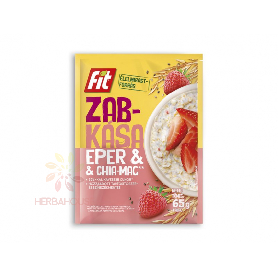 Obrázok pre Fit Ovsená kaša jahoda a chia (65g)
