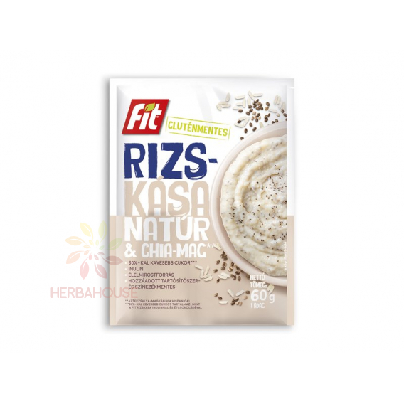 Obrázok pre Fit Bezlepková Ryžová kaša s chia semienkami a inulínom (60g)