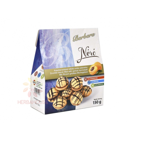 Obrázok pre Barbara Néró Bezlepkové čajové pečivo plnené marhuľovým lekvárom (160g)