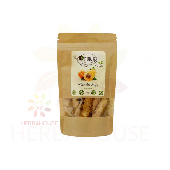 Obrázok pre Primus Bezlepkové Marhuľové keksíky (80g)