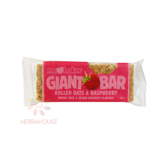 Obrázok pre Ma Baker Giant bar Obria Ovsená tyčinka malinová (90g)