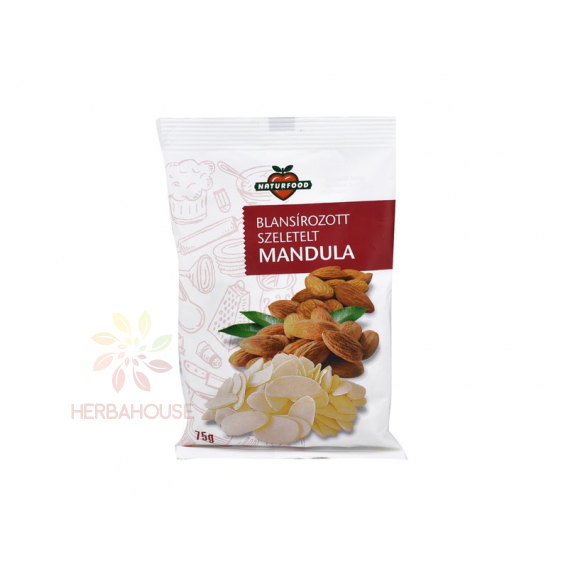Obrázok pre Naturfood Mandle plátky blanšírované (75g)