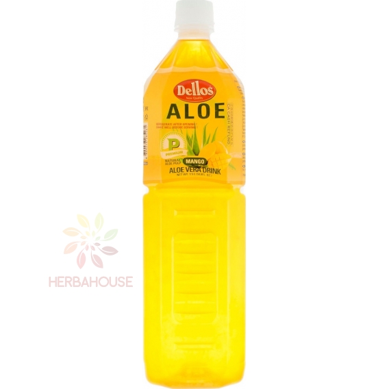 Obrázok pre Dellos Aloe Vera osviežujúci nápoj s mangovou príchuťou (1500ml)