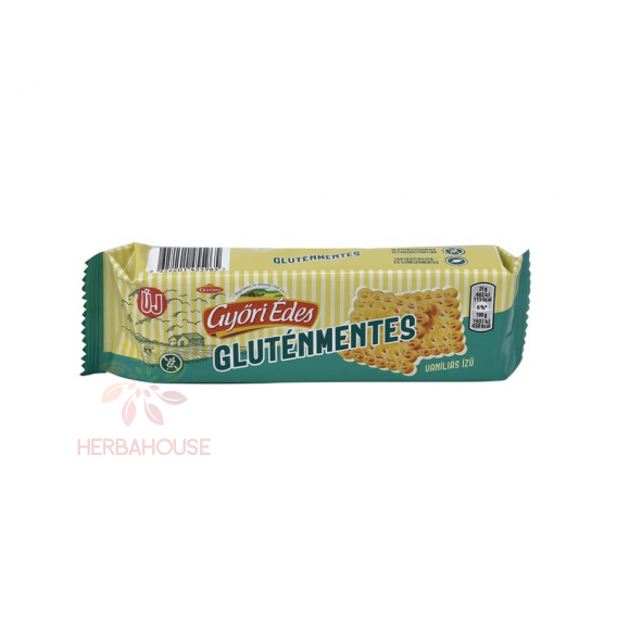 Obrázok pre Győri Édes Bezlepkové sušienky s vanilkovou príchuťou (75g)