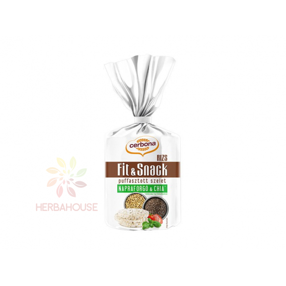 Obrázok pre Cerbona Fit & Snack ryžové chlebíčky so slnečnicovými a chia semienkami (90g)