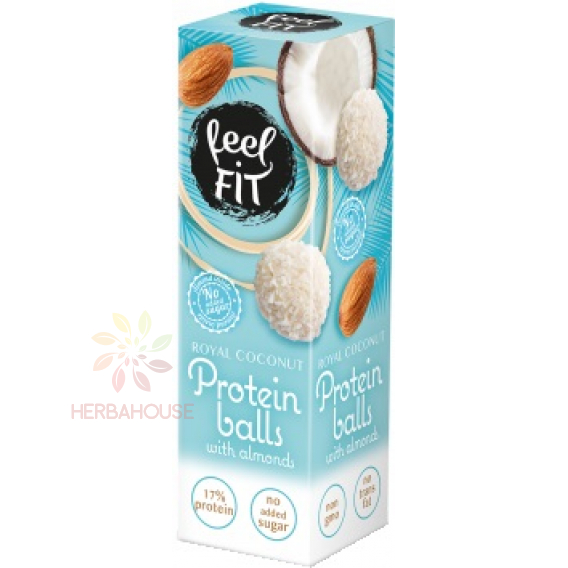 Obrázok pre FeelFit Proteínové kokosové guľky so sladidlom (27g)