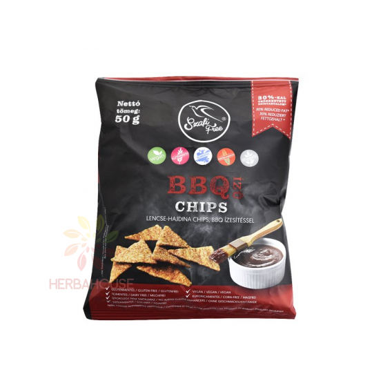 Obrázok pre Szafi Free Bezlepkový šošovicovo-pohánkový chips s príchuťou Barbecue (50g)