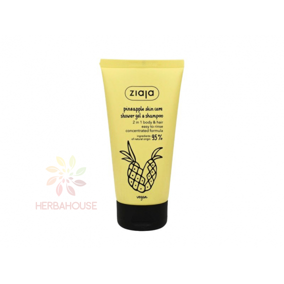Obrázok pre Ziaja Ananásový šampón a sprchový gél 2v1 - Vegan (160ml)
