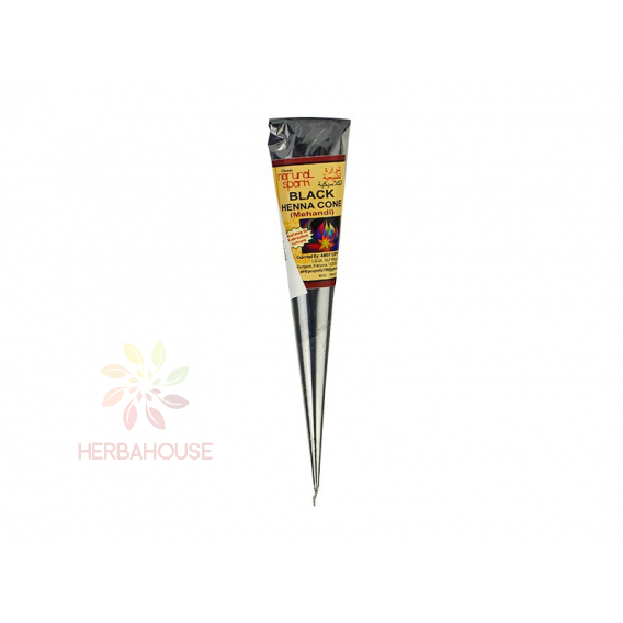 Obrázok pre Classic Henna Klasická prírodná čierna telová farba henna  - lievik (25g)